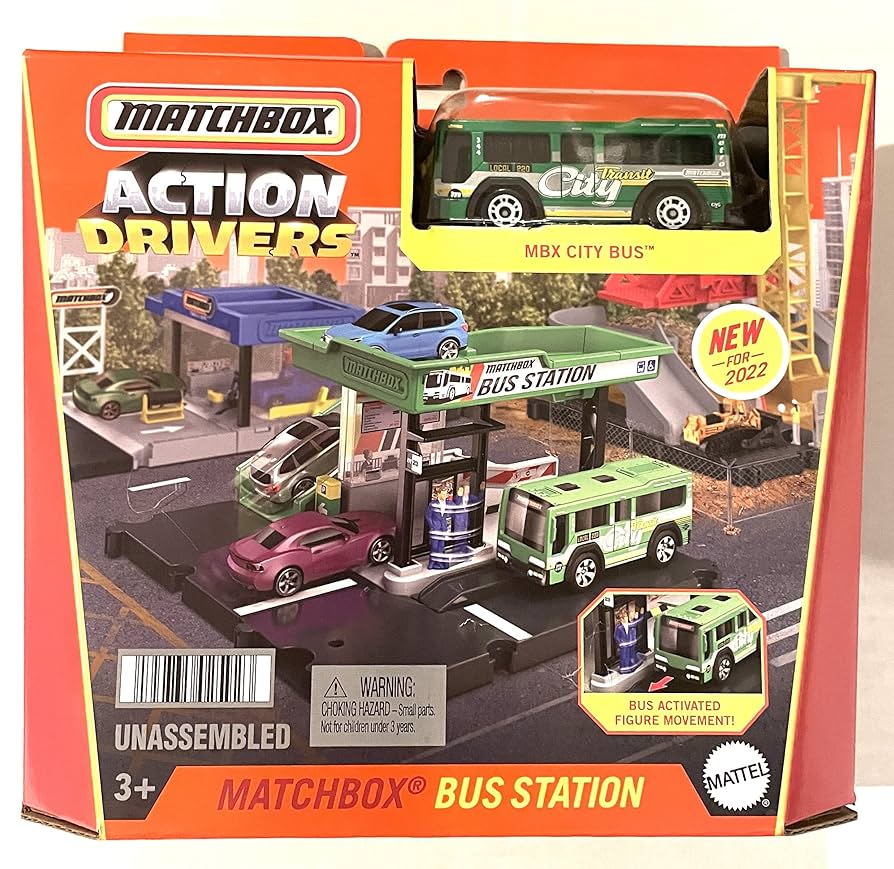Amazon | Matchbox - アクションドライバー - バスステーション